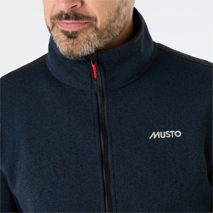 2024 Musto Mnner Gestrickt Fleece 82556 - True Navy / Marle